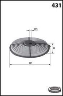 Фільтр повітря (аналогWA6553/LX884) MECAFILTER EL3800