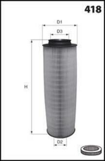 Фільтр повітря (аналогWA6744/LX791) MECAFILTER EL3881