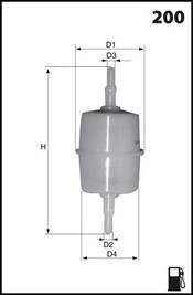 Фільтр палива MECAFILTER ELE3592