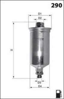 Фільтр палива (аналог/KL21) MECAFILTER ELE6096