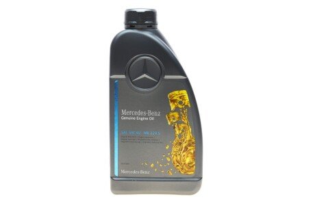 Масло моторное MB 229.5 1л SAE 5W-40 MB 229.5 MERCEDES-BENZ 000989210711faee (фото 1)