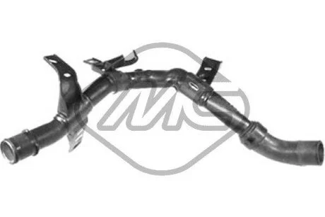 Патрубок радіатора охолодження нижній, задній Citroen Berlingo / Peugeot 307, Partner 1.6 16v (04-11) Metalcaucho 03198
