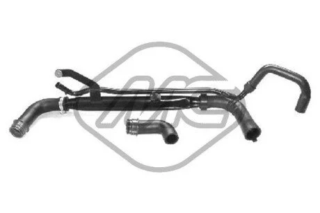 Патрубок радиатора Peugeot 406 1.9 TD (96-04) Metalcaucho 08567