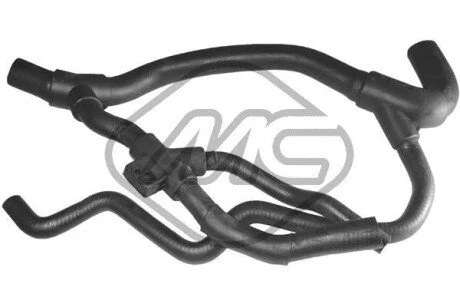 Патрубок радіатора Renault Clio, Kangoo, Mrgane 1.9D (99-) Metalcaucho 08732