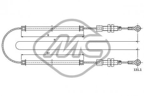 Трос Metalcaucho 81273