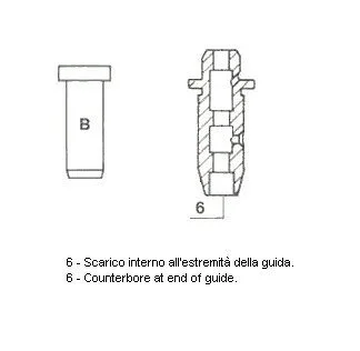 Направляюча втулка клапану Metelli 01-1482