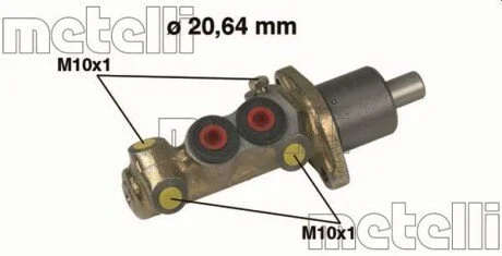 Головний гальмівний циліндр Metelli 050087