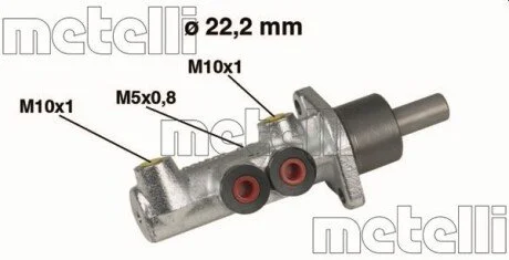 Головний гальмівний циліндр Metelli 050354