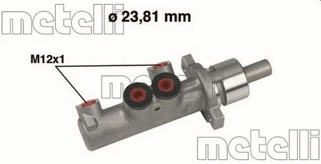 Головний гальмівний циліндр Metelli 050355