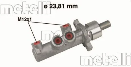 Цилiндр головний гальмiвний Metelli 050366