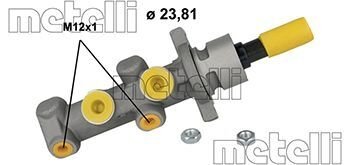 Головний гальмівний циліндр Metelli 050426