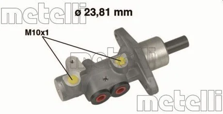 Головний гальмівний циліндр Metelli 050490