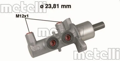 Головний гальмівний циліндр Metelli 050567