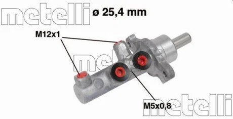 Головний гальмівний циліндр Metelli 050569