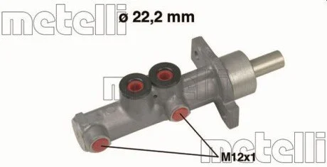 Головний гальмівний циліндр Metelli 050597