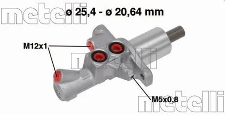 Головний гальмівний циліндр Metelli 050748
