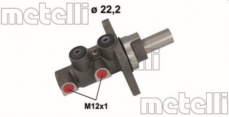 Циліндр гідравлічний гальмівний Metelli 051152