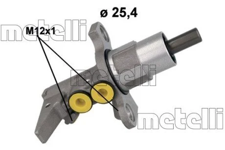 Циліндр гальмівний (головний) Metelli 05-1257