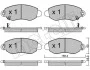 Комплект тормозных колодок, дисковый тормоз Metelli 2203200 (фото 2)
