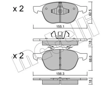 Автозапчастина Metelli 2205341