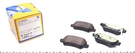 Тормозные колодки Metelli 22-0542-0