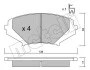 Комплект гальмівних колодок METELLI 22-0732-0