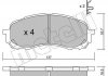 Комплект гальмівних колодок METELLI 22-0762-0