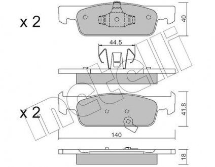 KLOCKI HAM.PRZOD Metelli 2209752