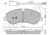 Комплект гальмівних колодок METELLI 22-0990-0