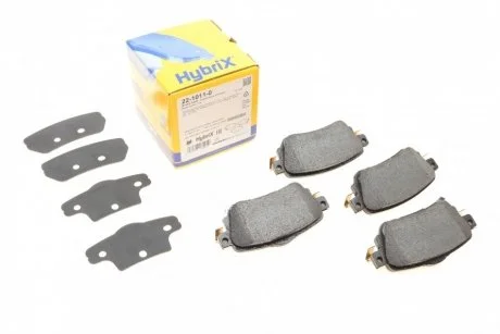 Комплект гальмівних колодок Metelli 22-1011-0
