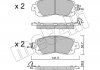 Комплект гальмівних колодок (дискових) METELLI 22-1080-0