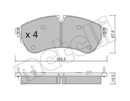 KLOCKI HAM PRZOD Metelli 2211731