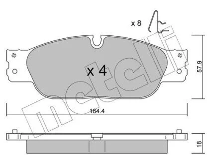 KLOCKI HAM.PRZOD Metelli 2211890