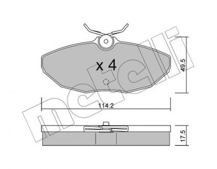 KLOCKI HAM.TYL Metelli 2211900