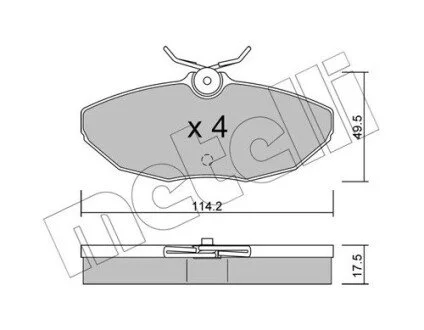 KLOCKI HAM.TYL Metelli 2211900