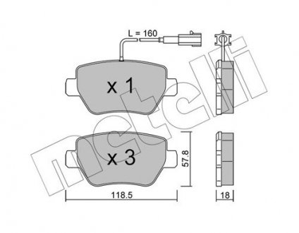 KLOCKI HAM.TYL Metelli 2212040