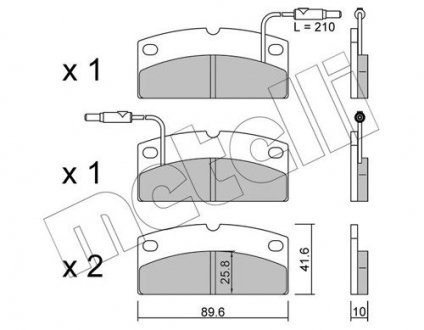 KLOCKI HAM.PRZOD Metelli 2212310