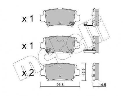 KLOCKI HAM.TYL Metelli 2212400