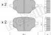 Комплект гальмівних колодок (дискових) METELLI 22-1245-0