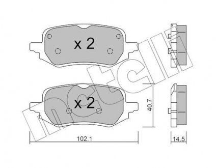 KLOCKI HAM.TYL Metelli 2212480