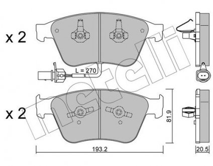 KLOCKI HAM.PRZOD Metelli 2212530