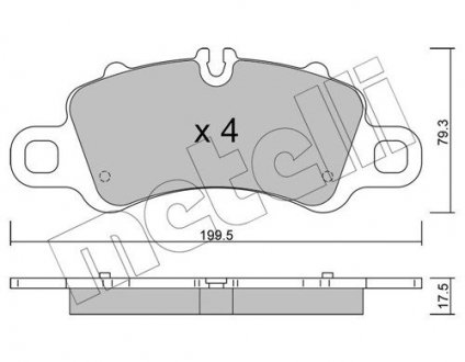 KLOCKI HAM.PRZOD Metelli 2212540