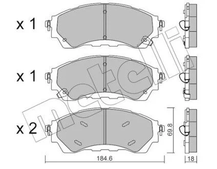 KLOCKI HAM PRZOD Metelli 2213431