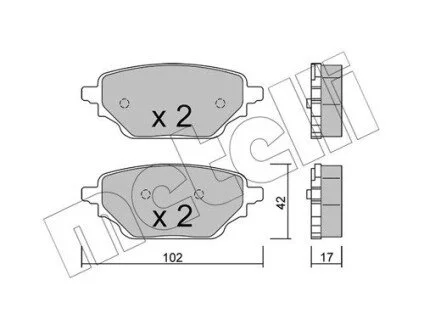 KLOCKI HAM TYL Metelli 2213520 (фото 1)