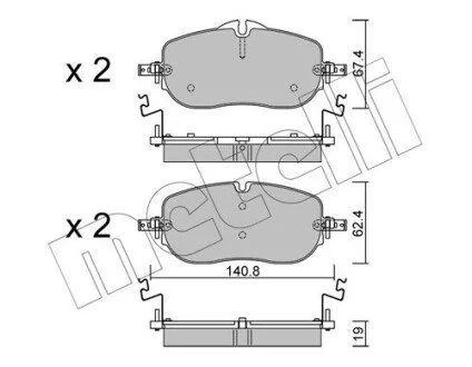 KLOCKI HAM.PRZOD Metelli 2213550