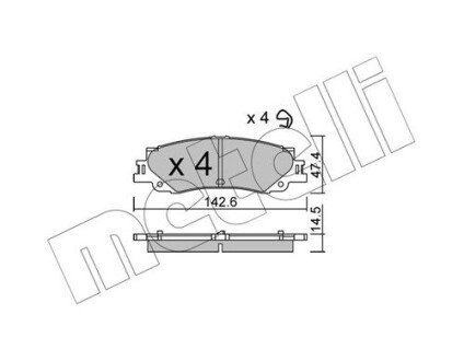 KLOCKI HAM TYL Metelli 2214020 (фото 1)