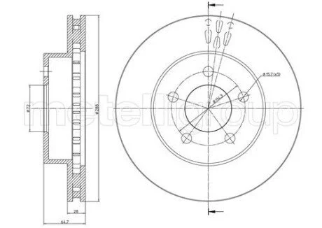 Автозапчастина Metelli 230781C