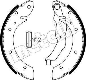 Гальмівні колодки (набір) Metelli 530015 (фото 1)