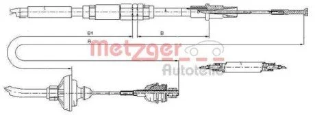 Трос зчеплення METZGER 103149