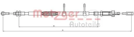 Трос ручного гальма METZGER 104740